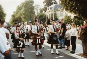 Bagpipe parade
